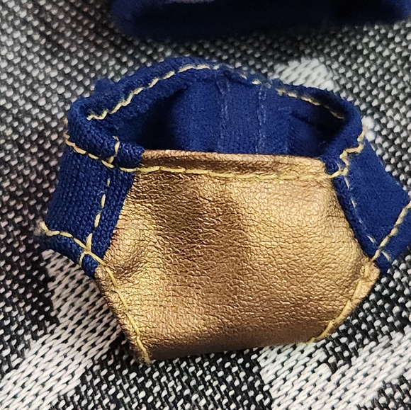 My Scene 2003 Spring Break Madison Gold & Blue 2-Piece Bikini Swimsuit Swim Set - Picture 8 of 10